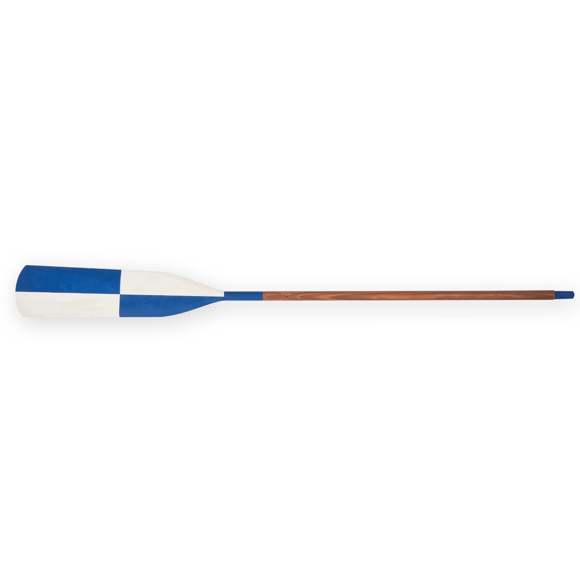 Remo decoración Nautica Pared, Medida 145cm, Artesanal en Madera (Azul y Blanco)