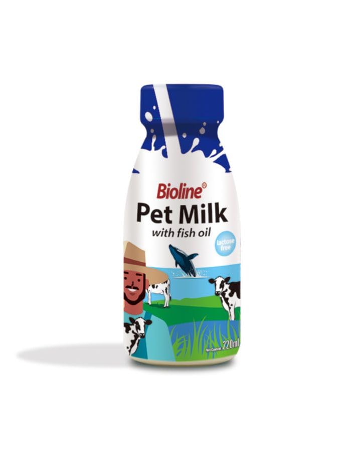 Bioline Pet Milk with Fish Oil for Cats & Dogs 220ml