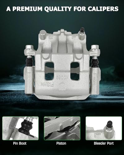 Image of SCITOO 18B5026 18B5027 Front Left & Right Disc Brake Calipers Assembly w /Bracket For Ford For Edge 2007-2009