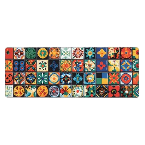 Tapis de souris marocain grand format sous main caoutchouc antidérapant