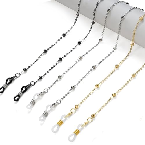 Image of Eyeglass Chain for Women Stylish,Stainless Steel Glasses Strap for Men Women,Eye Glasses Holders Around Neck