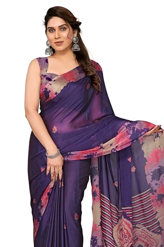 Image of MIRCHI FASHION Saree for Woman Chiffon Tie Dye Printed | Lightweight Daily Wear Women's Sari with Unstitched Blouse Piece (Available in 10 Colors)