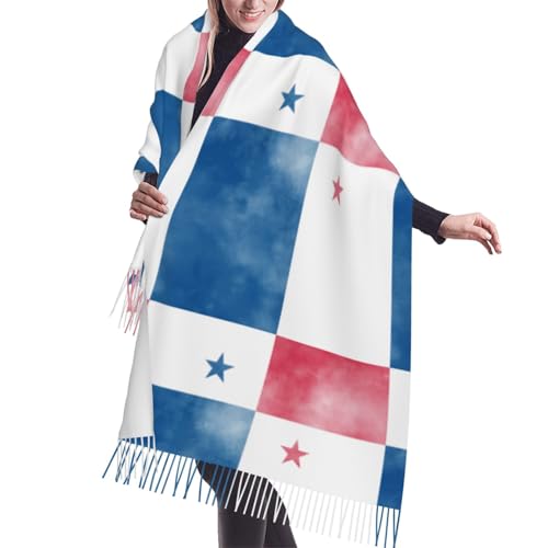 Lightweight Scarves Vintage American Flag Fashion Scarf for Women Warm Soft Winter