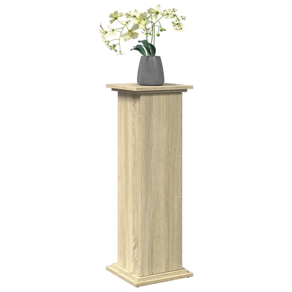 Postament Mit Stauraum Sonoma-Eiche 31x30x90 cm Holzwerkstoff