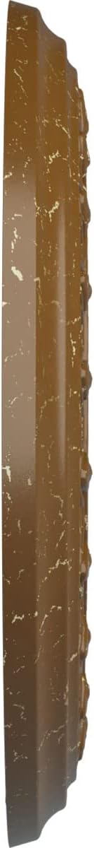 12 1/4"OD x 4"ID x 1 1/8"P Jackson Ceiling Medallion (Fits Canopies up to 7 3/8"), Hand-Painted Smokey Topaz Crackle