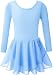 DANSHOW Girls Team Basic Long Sleeve Leotard Skirt Kid Dance Ballet Tutu Dress