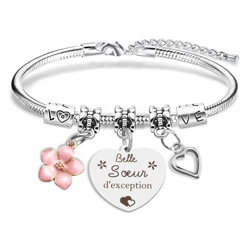 Cadeau Belle Soeur Noel Bracelet Femme, Cadeau Soeur Noel...