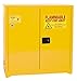 Eagle YPI-30 Paint/Ink Safety Cabinet, Sliding Self Close, 44" Height, 43" Width, 18" Length, 40 gal, Yellow