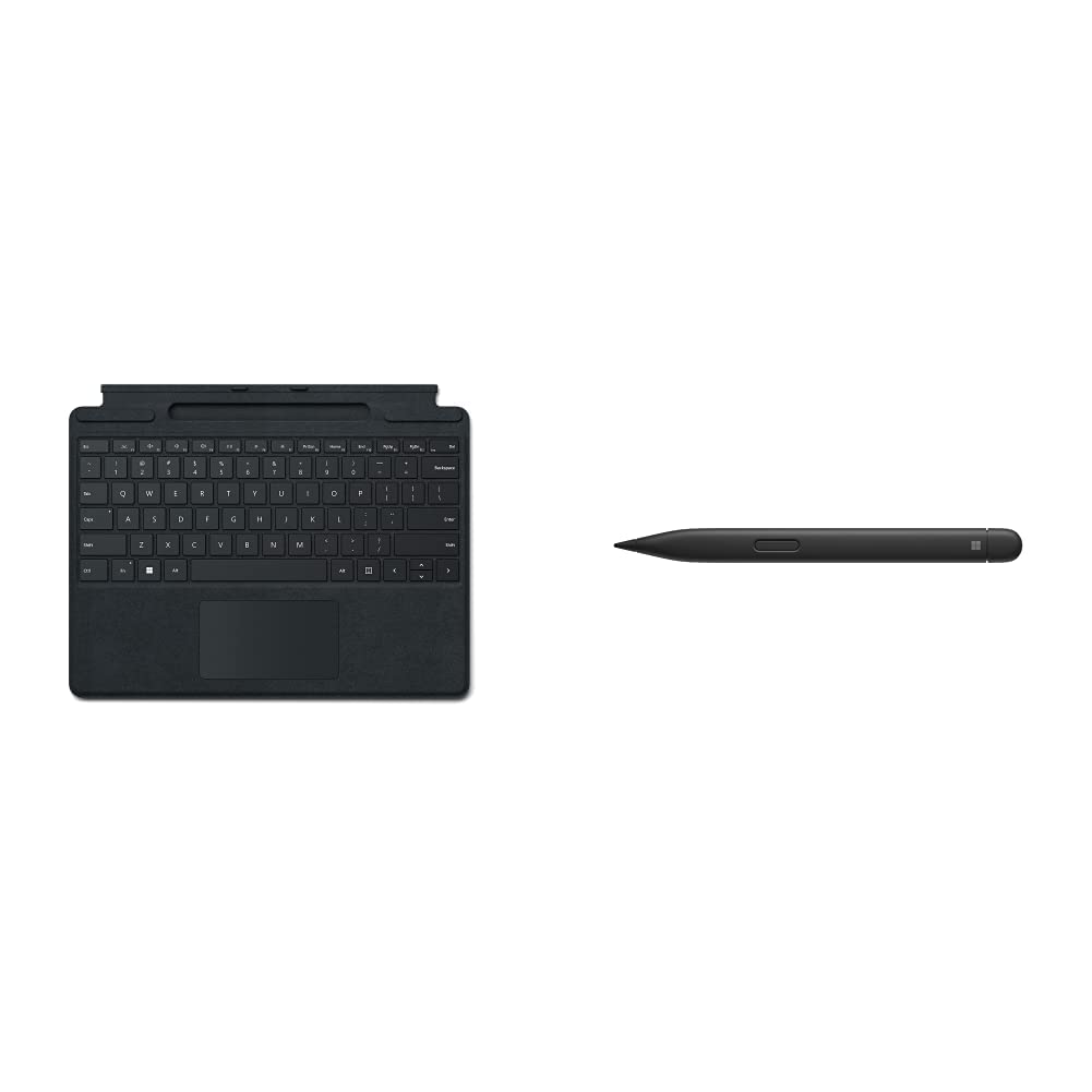 Microsoft Surface Pro 8/X Cover Alcantara con slot Black & Surface Slim