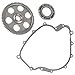 Caltric Starter Clutch and Gear Idler and Gasket Compatible with Yamaha Grizzly 660 YFM660 4X4 2003-2008