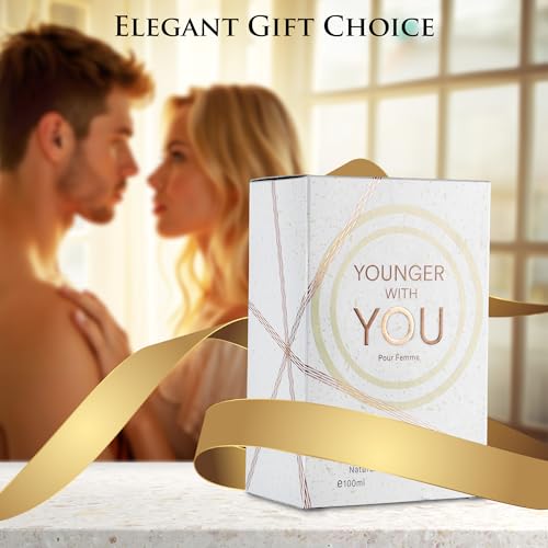 Younger With You for Women EDP - Floral & Fruity Scent - Top Notes of Raspberry, Lemon & Neroli - Base Fragrance of Rose & Vanilla - Use Natural & Mild Ingredients - Elegant 100ml Bottle - Image 8