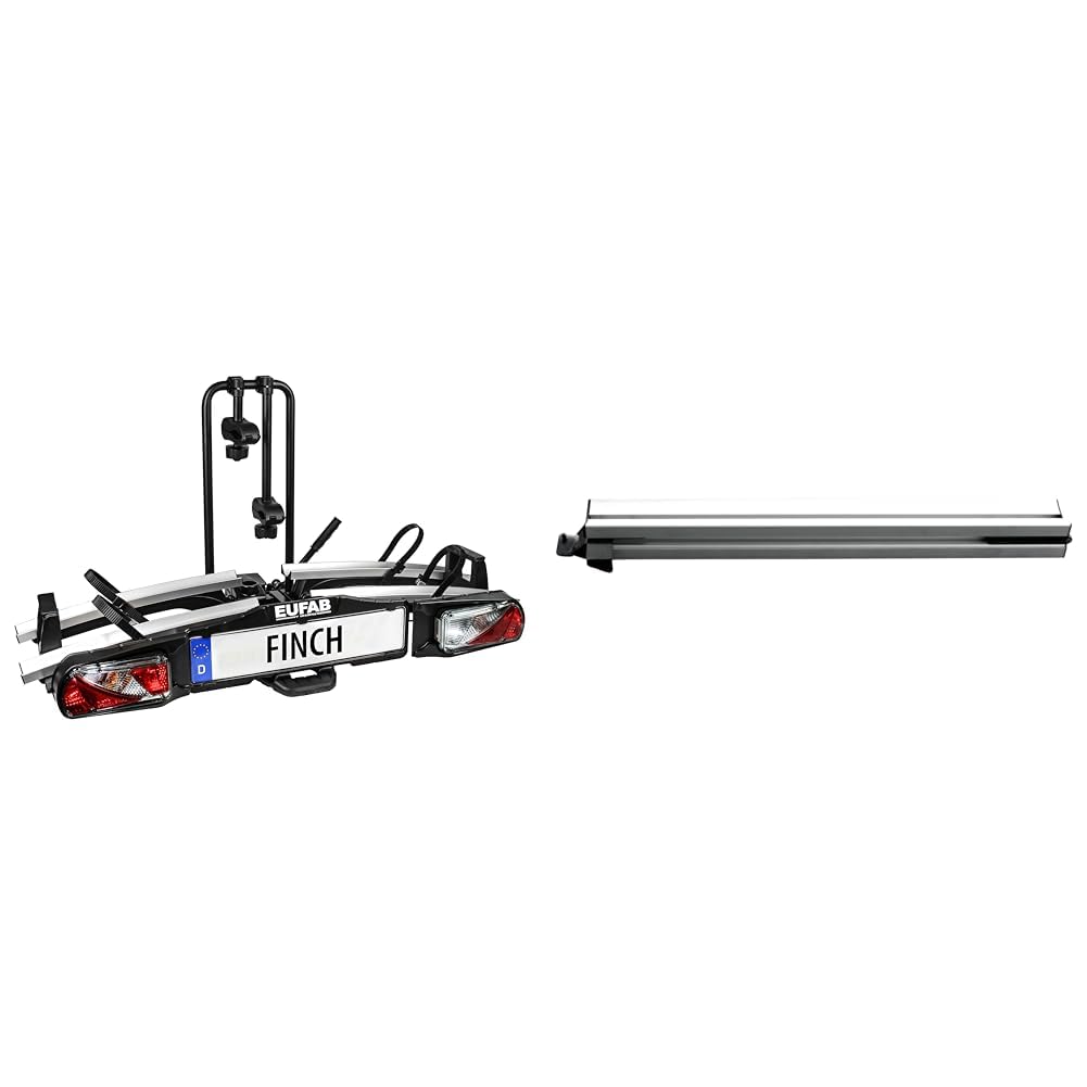 Bundle aus EUFAB 11584 Fahrradträger Finch für 2 Fahrräder + EUFAB 11526 Auffahrschiene für Finch