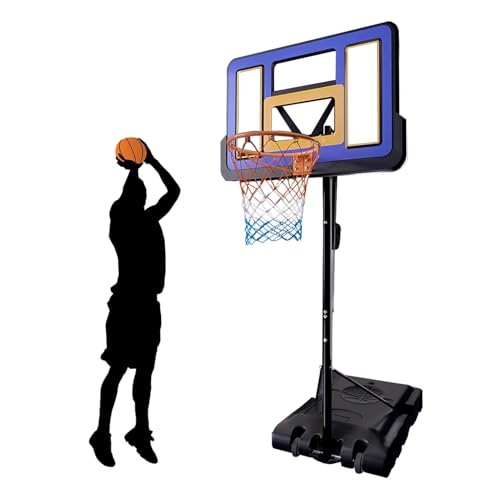 Aro De Baloncesto Portátil, Aro De Baloncesto Ajustable De 7,9-10 Pies Al Aire Libre, para Jóvenes, Adolescentes Y Adultos En El Patio Trasero
