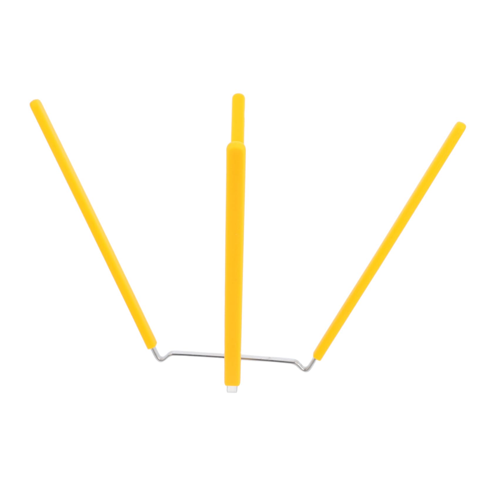 Supporto per Torta Chiffon in Acciaio Inossidabile Pieghevole con Artigli, Design Invertito, Facile da Pulire e Versatile per Dolci e Pane Giallo