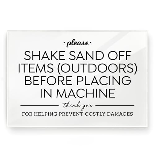 Reilly Originals 4x6 Inches, Shake Sand Off Items ~ Designer Sign ~ Ready to Stick ~ Premium Finish, Durable (1)