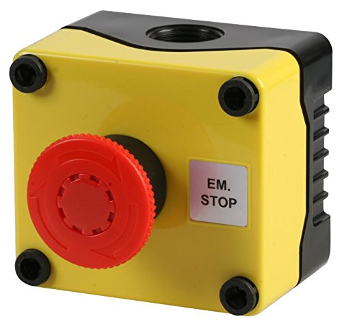 E-Stop Twist REL. EN418 | Interruptores de parada de emergencia industriales, 1 unidad – 1DE.01.01AB-POS