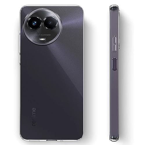 Image of Fashionury Shockproof Crystal for Realme 11 / 11X 5G / Narzo 60X 5G | Raised Bumps for Camera & Screen Protection | 360 Degree Protection | Transparent Back Cover for Realme 11 / 11X 5G / Narzo 60X 5G