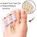 Povihome 10 Pack Pinky Toe Separator and Protectors, Triple Gel Toe Separators for Overlapping Toe, Curled Pinky Toes Separate and Protect