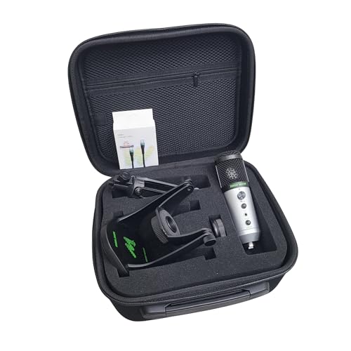 Tone Weal UM96 USBコンデンサーマイクキット – 96kHz/24ビット、カーディオイド、プラグアンドプレイ、デスクスタンド、ショックマウント、ハードケース付き – ストリーミング、ゲーム、レコーディング、iOS/Android対応 (グレー) (グレー)