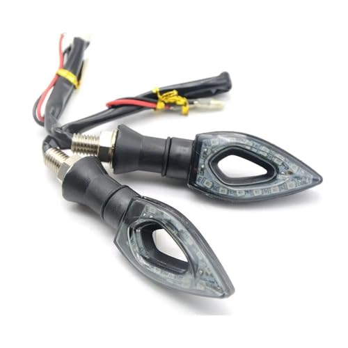 Clignotants moto ambre universels 12V 12 LED pour indicateurs de tournage