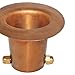 Monarch Rain Chains 25034 Pure Copper Gutter Adaptor with Brass Bolt for Rain Chain Installation, Large Adapter