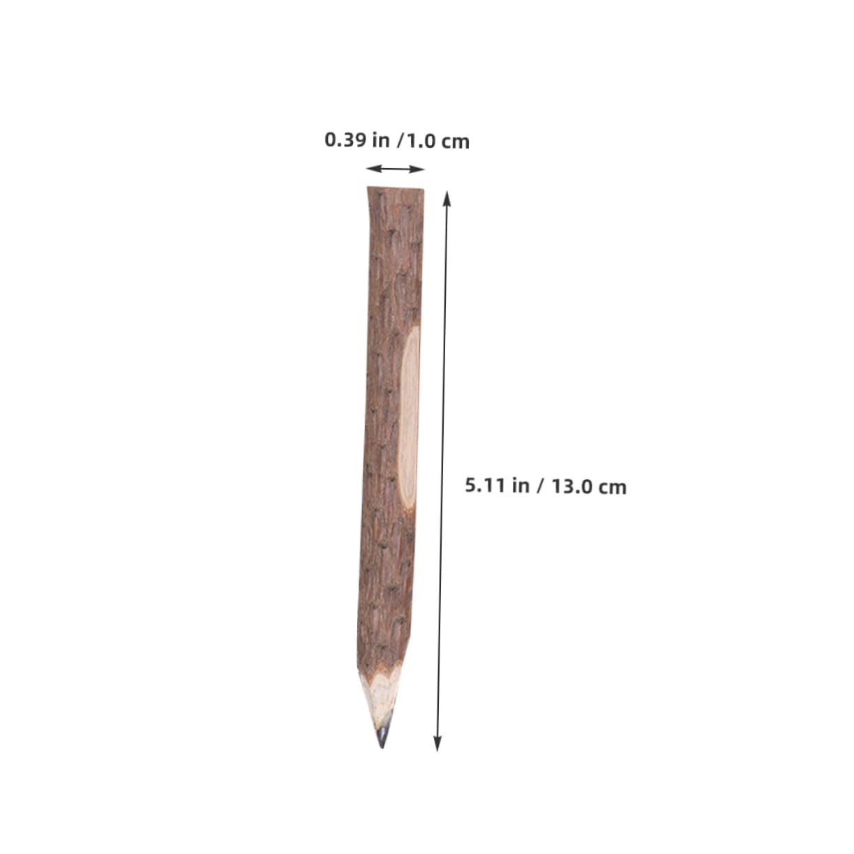 50 Pièces Crayon Biodégradable Crayon De Bœuf D'écorce D'arbre Étudiant s De Couleur Pour Enfants s D'arbre Sec Taille- Craies Gonflable Bois