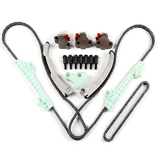 Linncas Engine Timing Chain Kit With Timing Chain Tensioner Guides Sprocket Compatible With For Deville 94-05 Ts21019A #TOP1