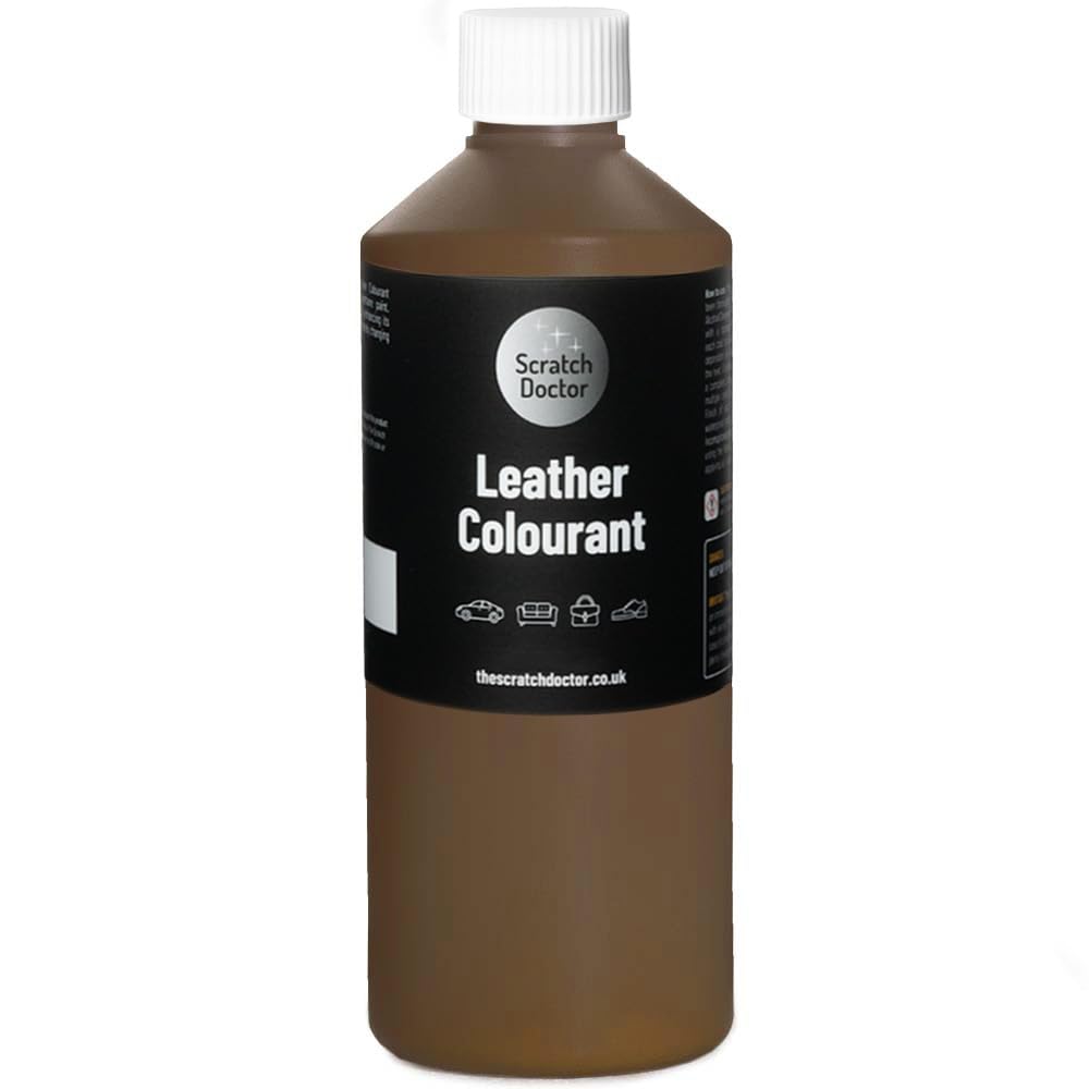 Scratch Doctor Leather Colourant Restore & Repair Leather Faux Vinyl Paint for Furniture Sofas Car Seats Shoes Handbags (Black, 500ml) — view 5