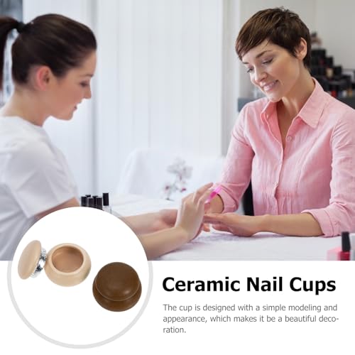 2 tazas líquidas para manicura con tapa para uñas miniatura 3