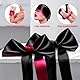 CATOR 2 stück Augenmaske aus Satin, Sex Augenklappe, Augenbinde Sex Spielzeug für Paare, Augenbinde Fetisch Bondage Paare Satin Schlafmaske Satin Schwarz & Rosa