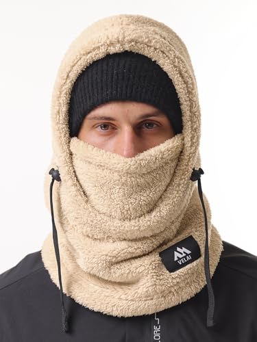 Velai Balaclava Fleece Ski Mask For Men Women Winter Face Masks Windproof Hooded Scarf Cold Weather Hat Neck Warmer thumb #1