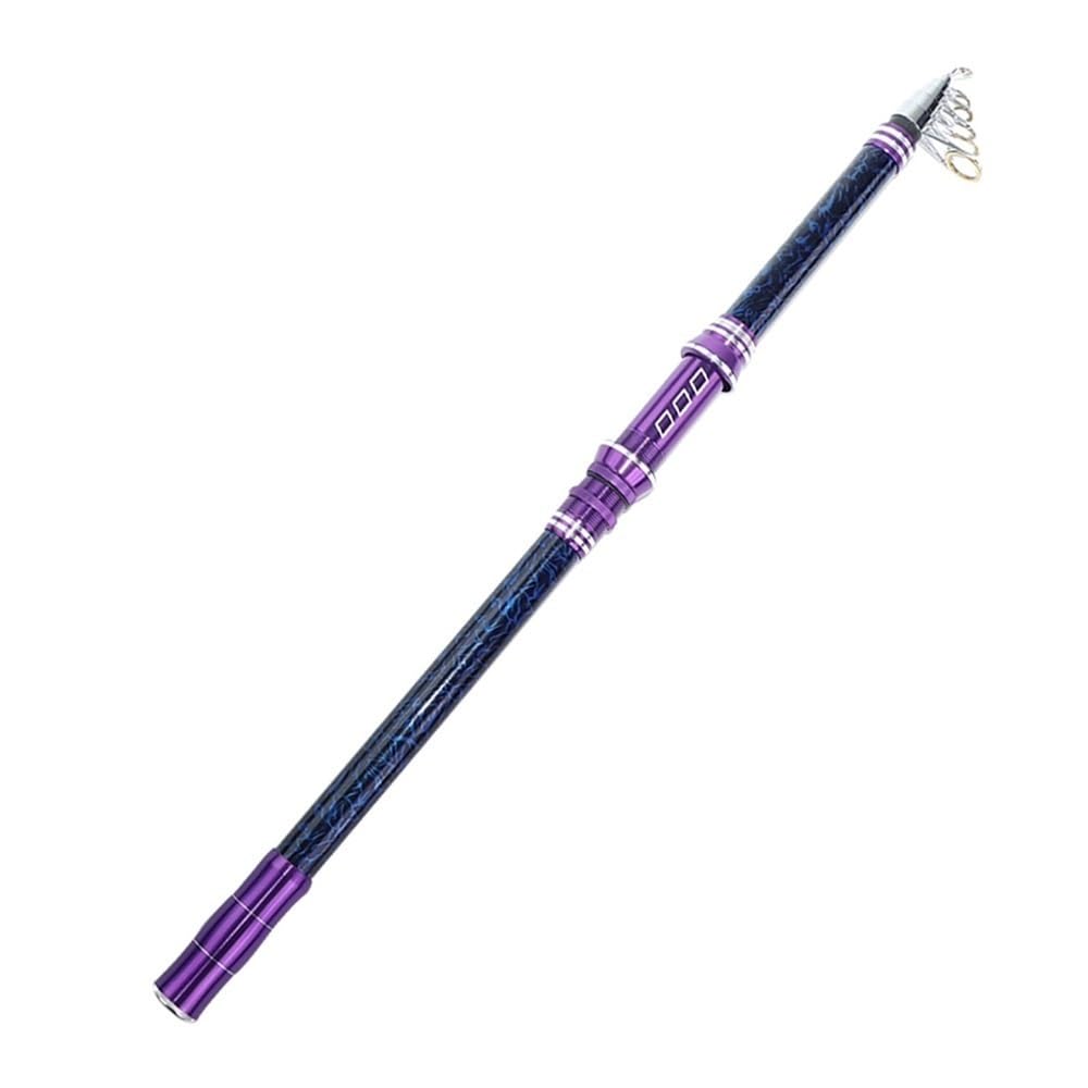 Canna da pesca a 5 strati con inserto in legno per orchidee, canna da pesca a lungo raggio 2,1 m-3,6 m per acqua dolce, acqua dolce o acqua dolce