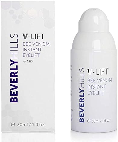 BEVERLY HILLS V-Lift Instant Eye Lift and Eye Tuck Bee Venom Serum for Treating Puffy Eyes, Dark Circles, and Wrinkles