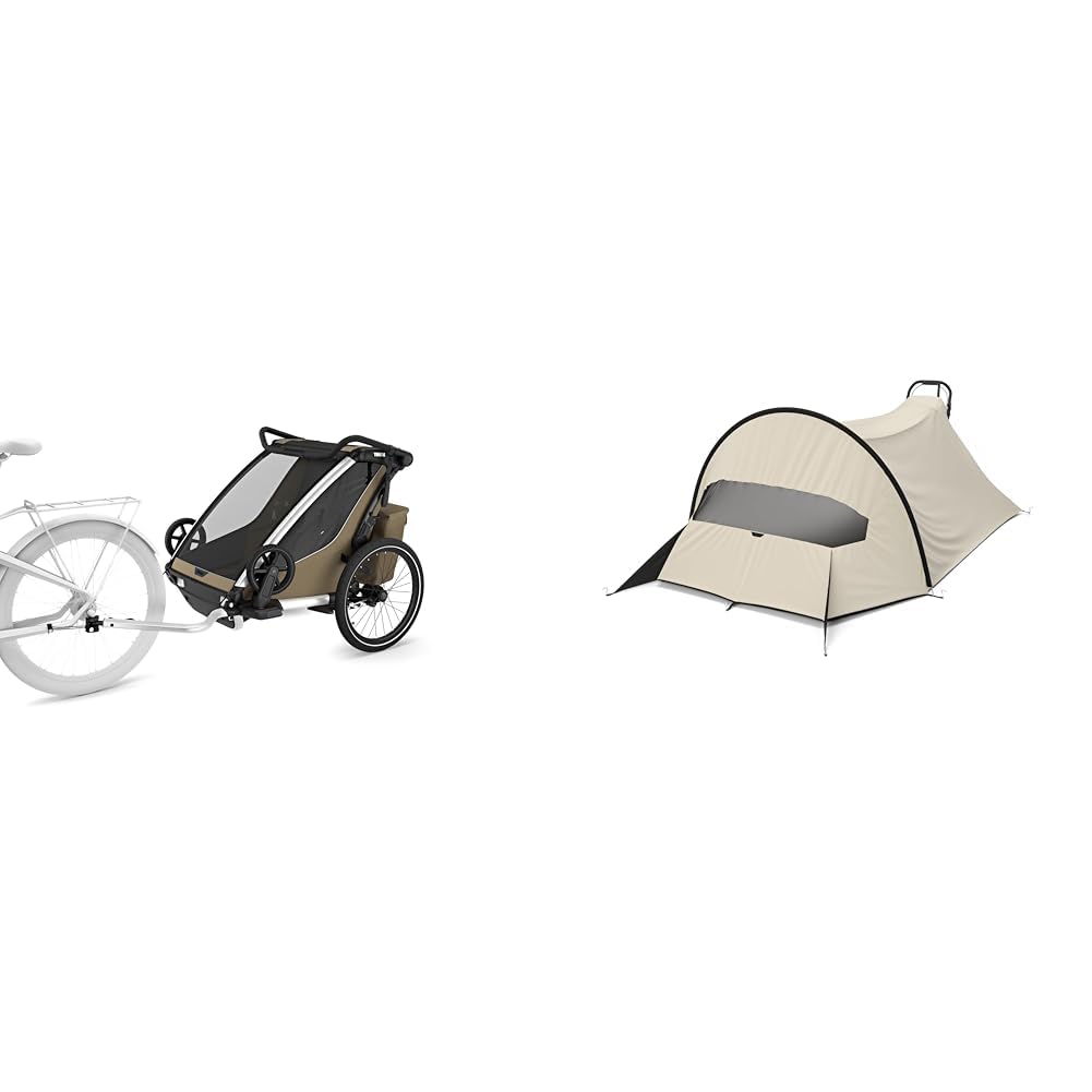 Thule Chariot Cross 2 Double Multisport with Wind &amp; Sun Tarp UPF50+ Protection Bundle