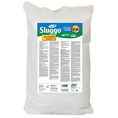Monterey Sluggo - Organic Gardening Slug Bait & Killer, Wildlife and Pet Friendly, 40 Pounds