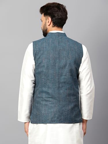 Image of LATEST CHIKAN Men's Traditional Cotton Nehru Jacket /Waistcoat
