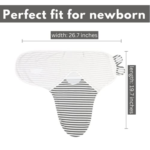 Swaddle King Easy Swaddle Wraps With Matching Hats, Pack Of 6 (3 Wraps + 3 Hats), Cotton Knit Baby Wrap, Newborn Wearable Swaddle Sleep Sack, Size 0-3 Months, Small #TOP6