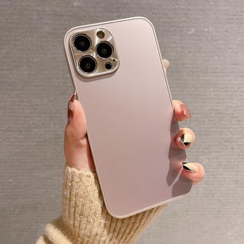 Coque acrylique pour iPhone XS Max avec protection d'appareil photo en métal rose