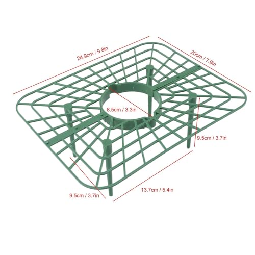 20 Stück Erdbeer-Stützen, Erdbeer-Pflanzenstütze, die Früchte erhöht, Erdbeer-Anbauregale mit 4 Beinen,Kunststoff-Erdbeerstützen,Quadratische Erdbeerreifer für Erdbeerpflanzen
