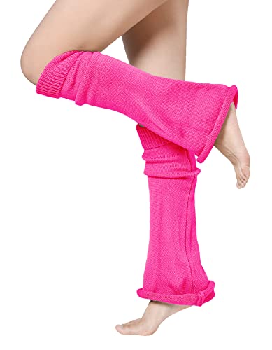 Image of WODECASA Girls Kawaii Leg Warmers Knitted Flared Leg Sleeves Goth Crochet Baggy Cuff Ankle Heap Socks