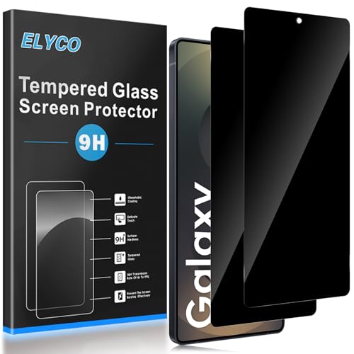 ELYCO Sichtschutz Schutzfolie für Samsung Galaxy S25 Ultra 5G für Panzerglas 2 Stück Anti-Spy Sichtschutzfolie Sichtschutz Panzer Schutz Glas Privacy Displayschutz 9H Härte Kratzfest Blasenfrei