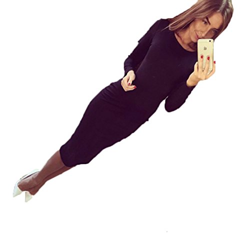 Jupe longue YALI noire S pour affiner la silhouette sans serrer la taille