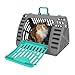 SportPet Designs X-Large Foldable Travel Cat Carrier - Front Door Plastic Collapsible Carrier