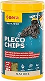 Sera Pleco Chips 13.4 oz./0.84lbs | Premium Fish Food for Ancistrus & Plecos | High Fiber | No Dyes & Preservatives | Supports Digestion & Promotes Healthy Growth | Ideal for Bottom Feeders