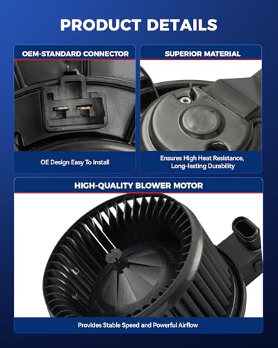 Image of KAX AC Blower Motor for Mitsubishi Outlander 2014-2020,Outlander Sport 2014-2020, Eclipse Cross 2018 2019, Outlander PHEV 2018 2019 2020 - HVAC Heater Blower Motor Replaces# 700349,75138