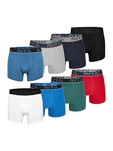 Phil & Co. Berlin Herren Retro Pants 8-Pack Jersey - Multicolor 4 - Größe L