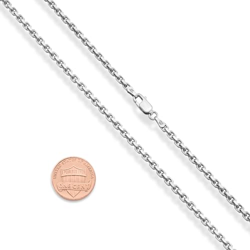 Miabella Solid 925 Sterling Silver Italian 3mm Thick Square Link Open Box Chain Necklace for Men/Made in Italy2