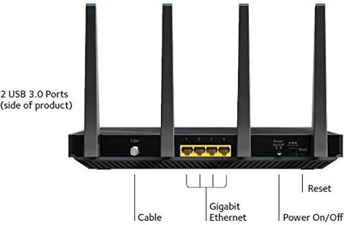 Miniatura 4 de NETGEAR Nighthawk X4S DOCSIS 3.1, enrutador módem con cable de velocidad ultraalta (C7800) compatible con Xfinity desde Comcast, Cox