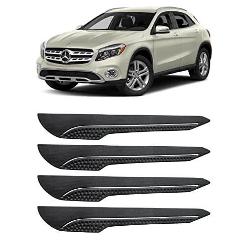 Image of AOSIS-Car Bumper Protector /Bumper Guard for MercedesBenz GLA with Single Chrome Stripe (4-Pcs)
