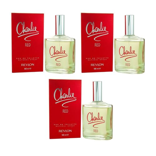 Charlie EDT Red Eau de Toilette 100ml Pack of 3